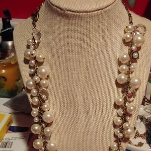 Pearl & gem necklace